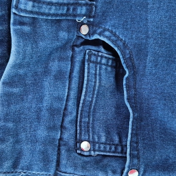 Rekucci Stretch Waist Straight Leg Jeans Sz 16 P 5 Pockets Gently Loved - Picture 6 of 9